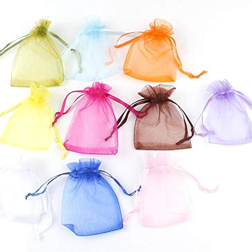 lvcha 50Pcs / Lot Bolsas De Organza con Cordón Bolsas De Embalaje De Joyas Bolsas De Boda De Dulces Bolsas De Regalos Al por Mayor