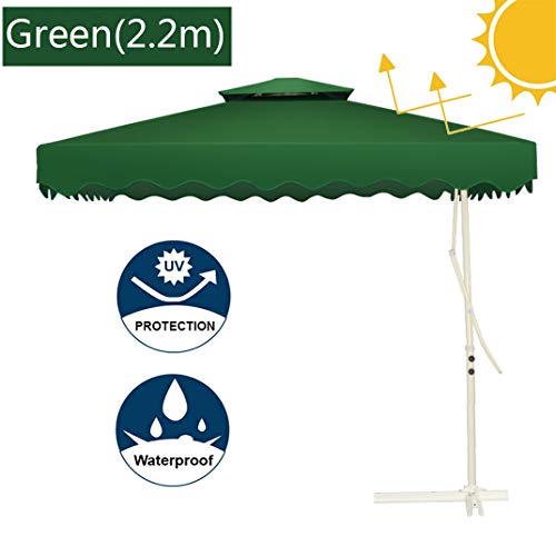 LYBC Sombrilla Parasol Excéntrico Banana,Protector Solar Protección UV25 +,para Jardín Patio Piscina Playa,Soporte de Acero,con Bases cruzadas-220cm/250cm