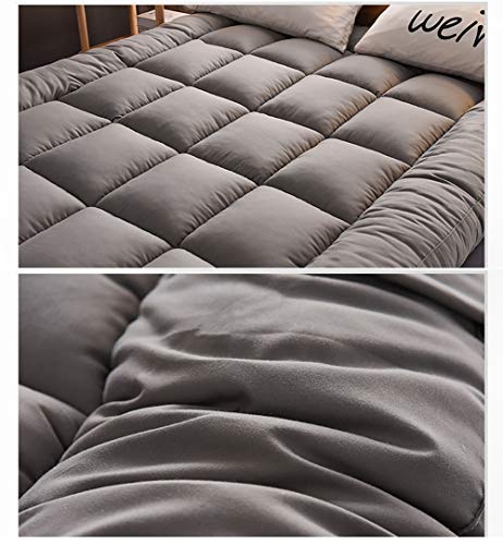 LYBFNN Futon Colchón Tatami Ground Mat Plegable Algodón Ecológico Memory Colchón con Correas Terten Espuma Japonés Tradicional Colchón Futón Antideslizante Viajes Camping,A:Gray,180 * 200cm