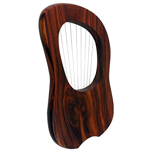 Lyre Harp - 10 picaduras de metal grabadas con diseño de lira y arpa de lira