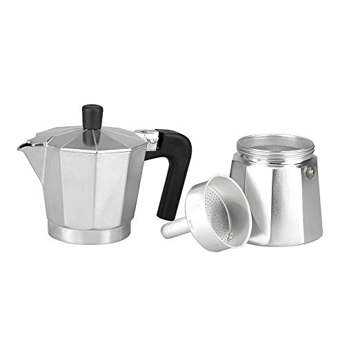 M MAGEFESA - Cafetera modelo KENIA de aluminio grueso - Pomo y Mangos ergonómicos de baketila toque frio, 12 Tazas