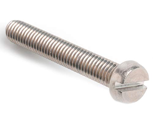 M6 x 25 mm ranurado queso tornillos de cabeza (DIN 84) T304 acero inoxidable (A2) tamaño del paquete: 24