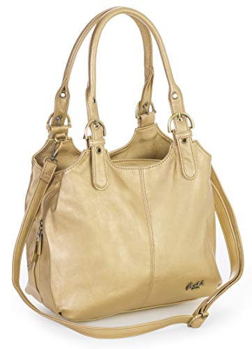 Mabel London - Bolso al hombro de Sintético para mujer Dorado Oro (metálico). talla única