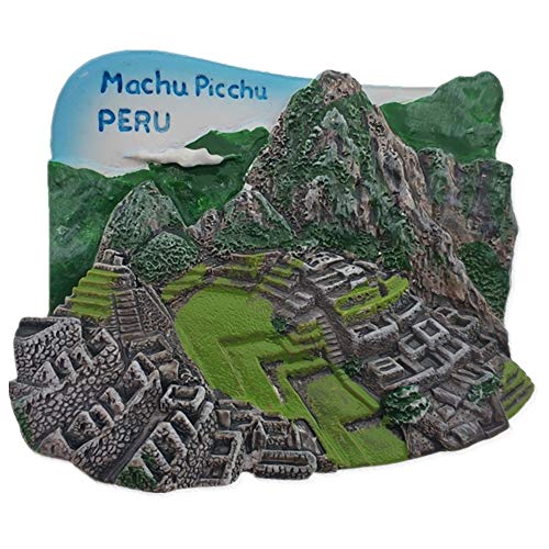 Machu Picchu Peru Imanes de Nevera City Travel Souvenir para artesanías de Resina 3D Regalos Decoración de Cocina Accesorios Colección magnética