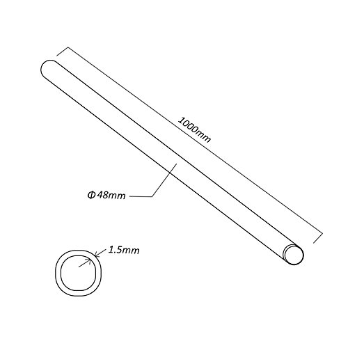 Maclean (MCTV-560) - Mástil de Acero galvanizado para Antena Exterior - 1m