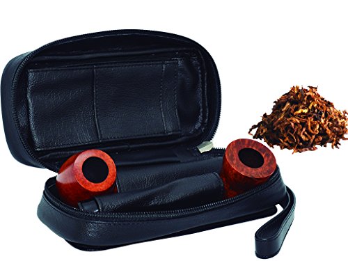 Madelcar Bolsa Tabaco-2 Combi Piel Negra AE36 19X7X9CM