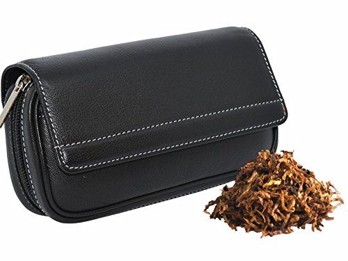 Madelcar Bolsa Tabaco-2 Combi Piel Negra AE5S 18X6X10CM