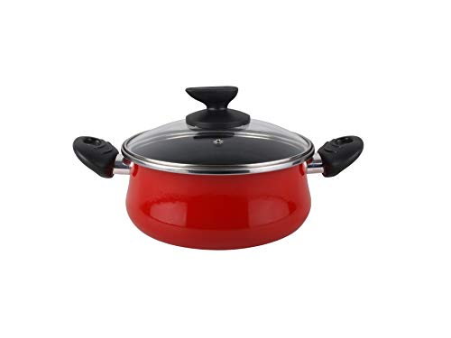 Magefesa Batería Cocina, Acero vitrificado, Rojo, 5 piezas