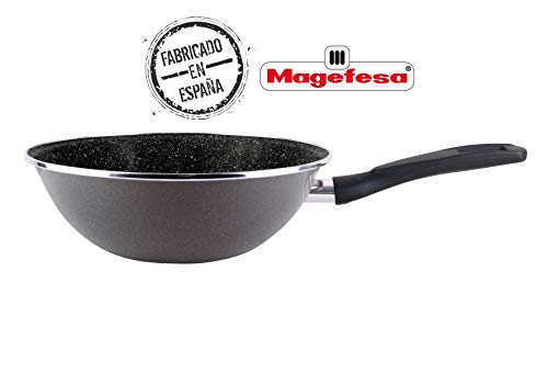 Magefesa K2 Sarten Wok Gransasso 28 cm, Acero esmaltado