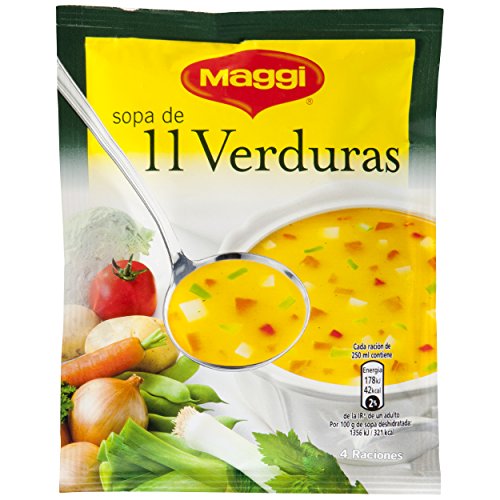 Maggi Sopa de 11 Verduras - Sopa Deshidratada - 53g (4 raciones)