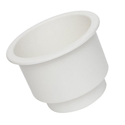 MagiDeal 2pcs Posavasos Titular de Taza Empotrada de Coche Almacenamiento para Barco Marino RV #Blanco