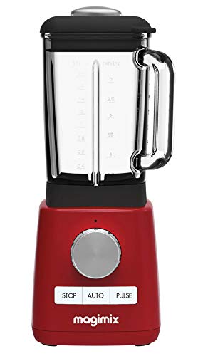 Magimix 11613 Batidora de vaso 1.8L 1200W Rojo - Licuadora (Batidora de vaso, 1,8 L, Rojo, 1200 W)