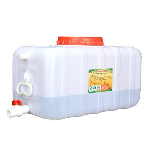 MAIDEHAO Recipiente de Agua Plegable sin BPA con Grifo, rectángulo Blanco Tapa Cisterna Horizontal Engrosada de Calidad alimentaria plástico fermentador de Tanque Exterior Queen Tanque (Size : 50L)