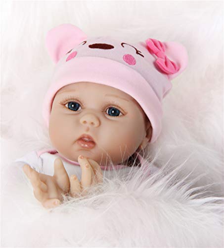 MAIHAO Realista Muñecas bebé Reborn Baby Doll Vinyl Silicona Niña Boca Magnética Real Lifelike Toddler Bebé 22 Pulgadas 55 cm