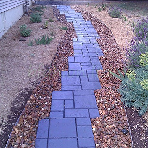 Malayas® Molde para cemento, Molde para Hormigón, Molde para hacer Pavimentos/ Caminos/ Suelos de Jardín, Patio, Balcón, Terraza, de Plástico Resistente, 60x50cm