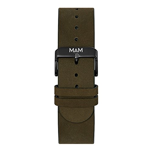 MAM Originals · Quail Green | Reloj de Hombre | Diseño Minimalista | Reloj de Madera de bambú sostenible