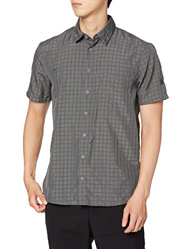 Mammut Lenni - Camisa de Manga Corta para Hombre, Primavera/Verano, Lenni, Hombre, Color Titanio, tamaño Medium