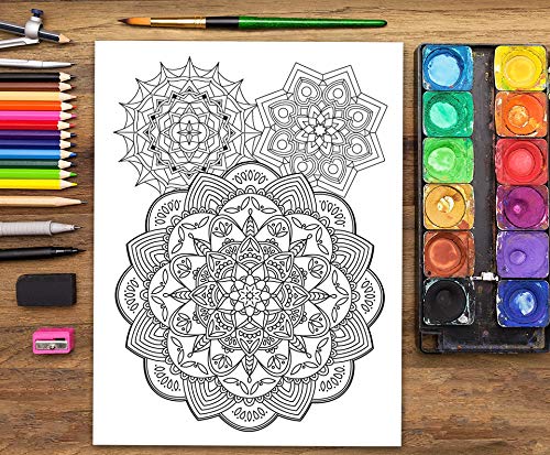 Mandalas Para Meditar: Libro De Colorear Para Adultos