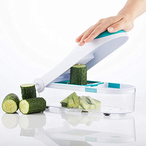 Mandolina de Verduras, 3 en 1 Multiusos Mandolina Slicer de Cocina Cortador Manual, Cortador de Verduras de Acero Inoxidable, Utensilios de Cocina Profesional para Cortar Frutas y Verduras.