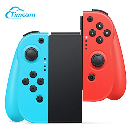 Mandos para Nintendo Switch,Timoom Bluetooth Wireless Controller Gamepad Joystick Controlador De Reemplazo Izquierdo Y Derecho para Joy Con