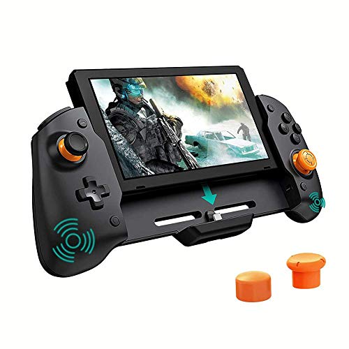 Mango del controlador de gamepad de línea N, mango ergonómico, cómodo y antideslizante, inducción de gravedad con giroscopio de seis ejes, vibración de motor dual, adecuado para el host Switch NS