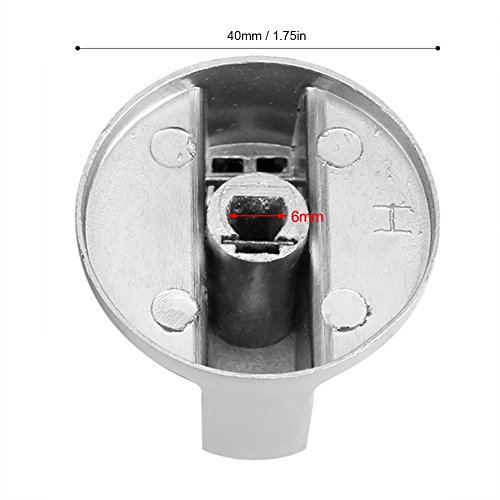 Manija de cocina universal de 6 mmdealeacióndezinc para estufa，mango de cocina，interrupor de cocina，control de superficie（4 unidades）