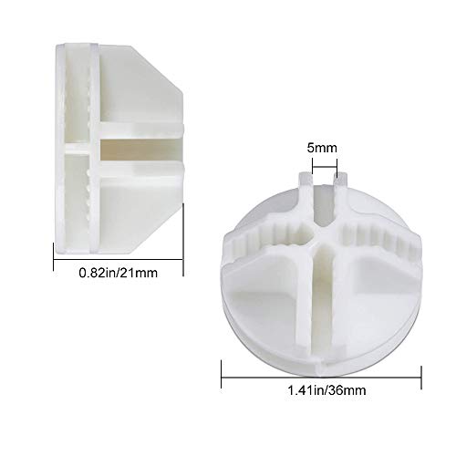 ManLee 40pcs Conectores de Cubos de Plástico Cubo de Rejilla de Alambre Conector Armario Modular para Accesorios Armario Modular Rejilla Estantería Organizador de Armario Cierre Hebilla Clip Blanco