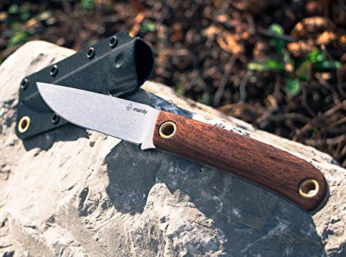 Manly 02ML010 Patriot D2 Guayacan - Cuchillo de viaje (9 cm), multicolor