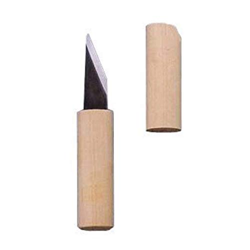 Mano derecha/japonés Kiridashi Cuchillo/Artesanía Navajas de bolsillo/mango de madera/Fabricado en Japón