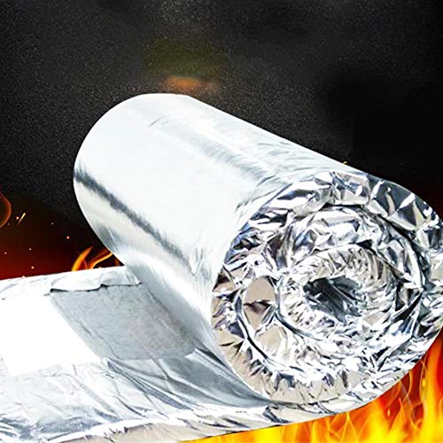 Manta ignífuga de algodón, aislamiento de chimeneas manta de fibra de cerámica de aluminio, manta de aguja de silicato – Lámina de aluminio