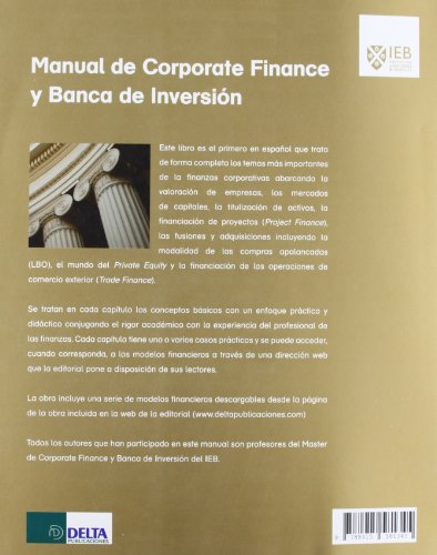 Manual de corporate finance y banca de inversión