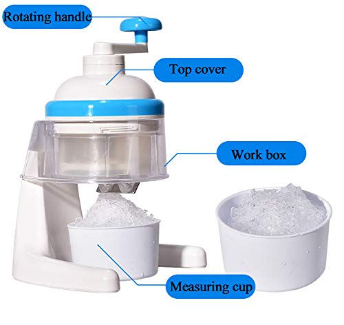 Manual De La Trituradora De Hielo, Manual De Mojito Cócteles Inicio Hielo Máquina De Afeitar De Plástico Seguro Simple Portable Conveniente Del Hogar Bebidas Frías Coctel De La Leche