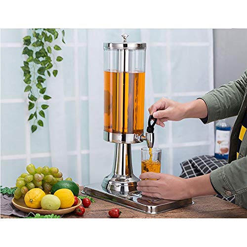 Máquina De Bebidas Frías Máquina De Jugo De3 litros De Acero Inoxidable Comercial, Adecuada para El Desayuno Buffet del Hotel,Oro