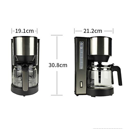 Máquina de café espresso, tetera de acero inoxidable, filtro de alta densidad recién molida, hogar máquina de café de goteo eléctrico Americana,Uk