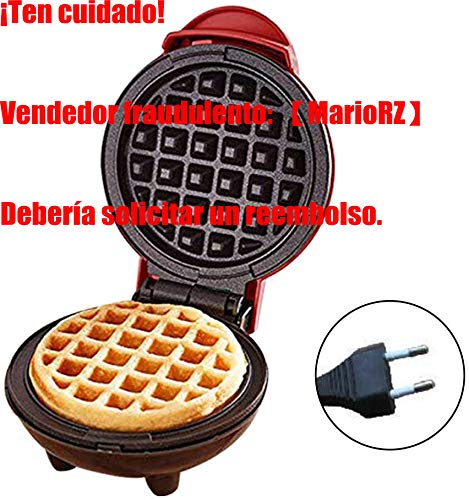 Máquina Para Hacer Gofres Redonda,Máquina Para Hacer Gofres, Mini Máquina Para Hacer Gofres 350W Para Waffles Individuales, Paninis, Papas Al Horno, Otros Desayunos, Almuerzos O Bocadillos Para Llevar