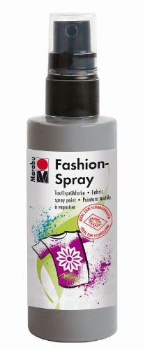 Marabu - Pintura Textil con pulverizador (100 ml), Color Gris