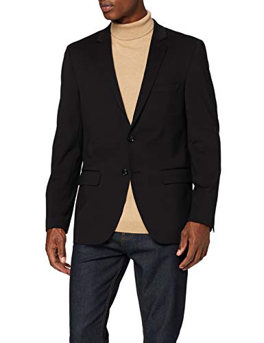 Marca Amazon - find. Blazer para Hombre, Negro (Black), S, Label: S