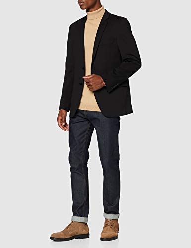 Marca Amazon - find. Blazer para Hombre, Negro (Black), S, Label: S