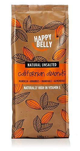 Marca Amazon - Happy Belly Almendras enteras, 500 g