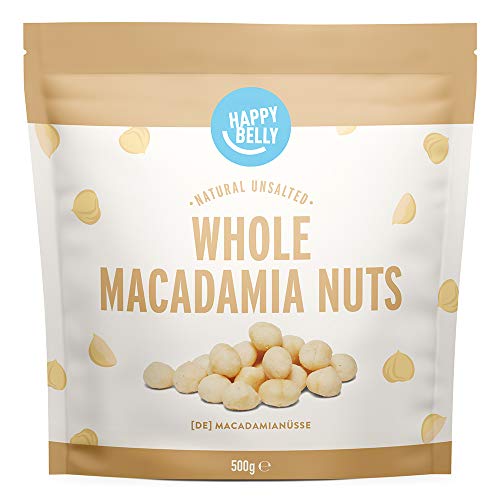 Marca Amazon - Happy Belly Nueces de macadamia, 500g