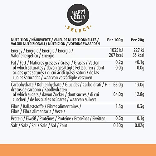 Marca Amazon - Happy Belly Select Mermelada con 75 % de mandarina, 2 unidades de 530 g