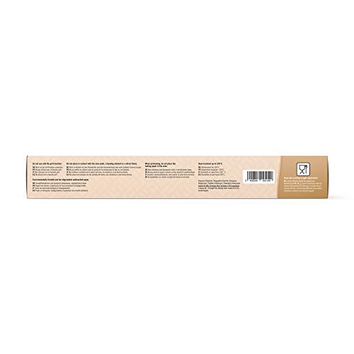 Marca Amazon - Solimo Papel de Horno en Hojas - 38 cm x 42 cm - 5 rollos de 20 hojas (Total 100 hojas)