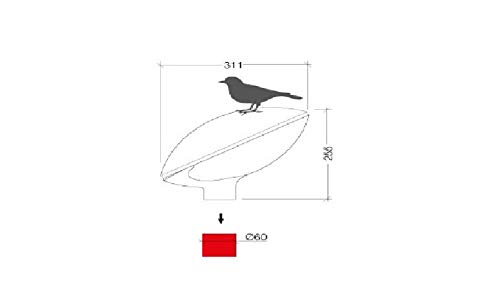 mareco Luz 1015101 V lámpara Difusor farol de Columna para uso sobre poste 60 mm de diámetro 30 W E27 