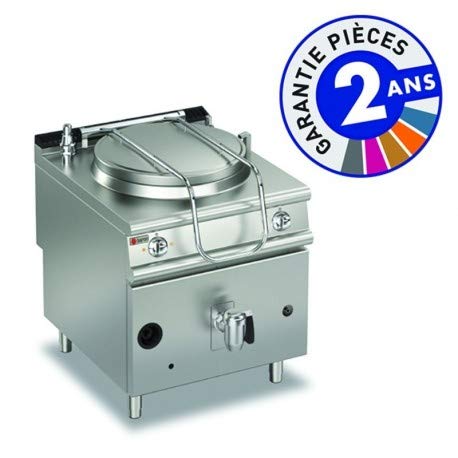 Marmite à cuve professionnelle gaz avec chauffe directe - 150 litres - Gamme 900 - Baron 900