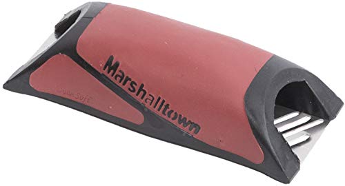 Marshalltown DR390 Esponja, Tablero de Goma, Placas de mortero de Azulejos con Mango Durasoft, Dimensiones:254x102 mm, rojo, 140 mm