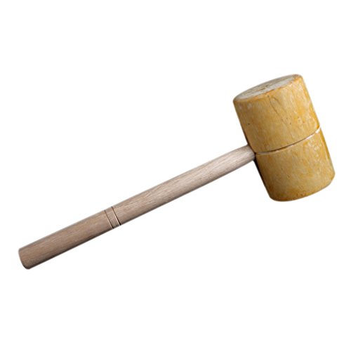 Martillo Mazo de Madera Ideal para Uso con Sellos de Cuero Perforadora Golpeando Nueces Herramienta - M