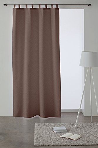 Martina Home Cortina con trabillas modelo Levante - 140 x 260 cm - color Chocolate