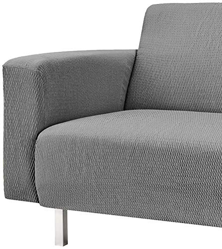 Martina Home Tunez - Funda elástica para sofá, Gris, 2 Plazas (120-190 cm)