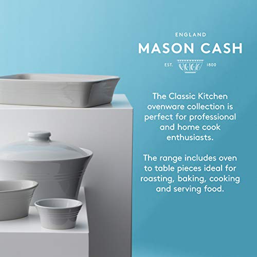 Mason Cash Classic Kitchen Gres Bandeja rectangular para servir para hornear, cerámica, gris, 31 x 20 x 7 cm