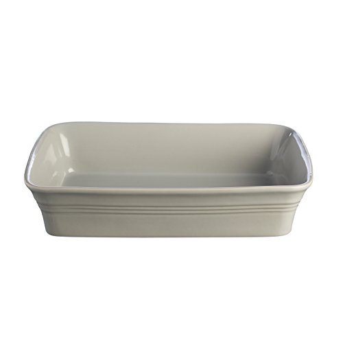 Mason Cash Classic Kitchen Gres Bandeja rectangular para servir para hornear, cerámica, gris, 31 x 20 x 7 cm